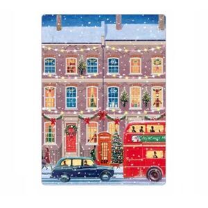 Brownstone Winter Scene Magnet